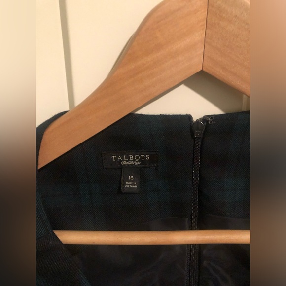 Talbots size 16 plaid dress - Picture 3 of 5